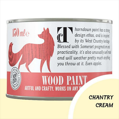 Thorndown Chantry Cream Wood Paint 150 Ml from B&Q