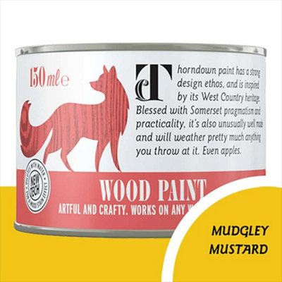 Thorndown Mudgley Mustard Wood Paint 150 Ml from B&Q