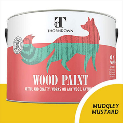 Thorndown Mudgley Mustard Wood Paint 2.5 L from B&Q