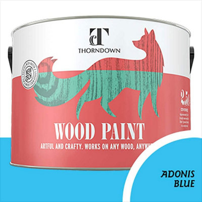 Thorndown Adonis Blue Wood Paint 2.5 L from B&Q