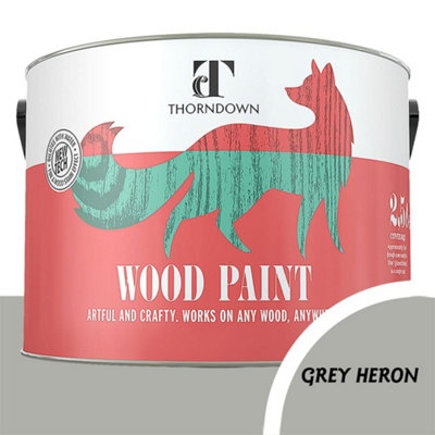 B&Q Somerset Heritage Heron Wood Paint 2500 Ml Grey