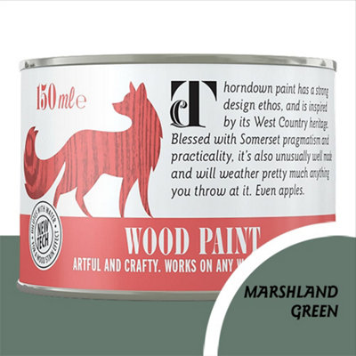 Somerset Heritage Marshland Green Wood Paint 150 Ml from B&Q