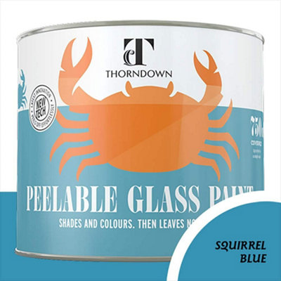 Thorndown Squirrel Blue Peelable Glass Paint 750 Ml from B&Q