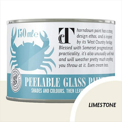 Thorndown Limestone Peelable Glass Paint 150 Ml from B&Q