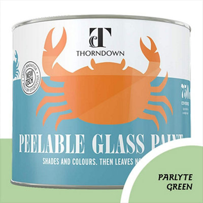 Thorndown Parlyte Green Peelable Glass Paint 750 Ml from B&Q