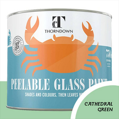 Thorndown Cathedral Green Peelable Glass Paint 750 Ml from B&Q