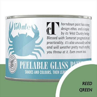 Thorndown Reed Green Peelable Glass Paint 150 Ml from B&Q