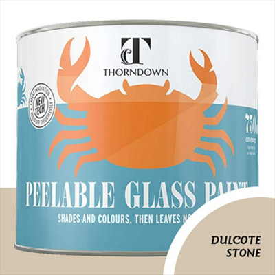 Thorndown Dulcote Stone Peelable Glass Paint 750 Ml from B&Q