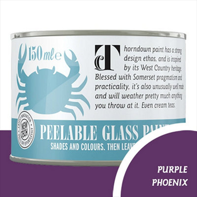 Thorndown Purple Phoenix Peelable Glass Paint 150 Ml from B&Q