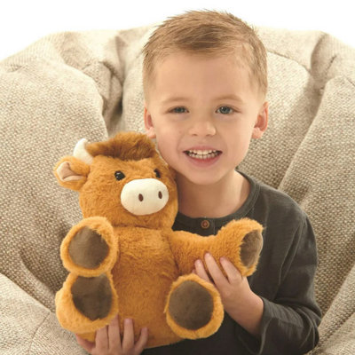 B&Q Lavender Aroma Highland Cow Snuggable Hottie