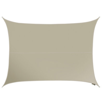 Kookaburra 6M X 5M Rectangle Waterproof Mushroom Garden Patio Sun Shade Sail Canopy 98% Uv Block With Free Rope from B&Q