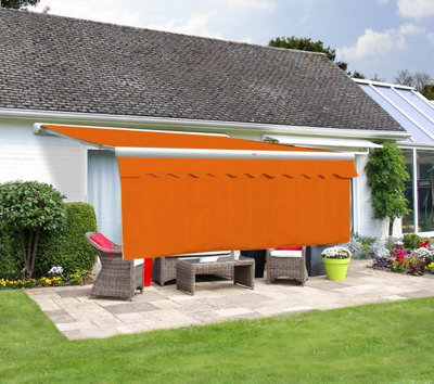 Primrose Awnings Primrose 6.0M X 1.0M Awning Dropdown Front Valance Terracotta Sun Shade Accessory 280Gsm Fabric from B&Q