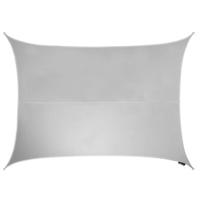 Kookaburra 6M X 5M Rectangle Waterproof Silver Garden Patio Sun Shade Sail Canopy 98% Uv Block With Free Rope from B&Q