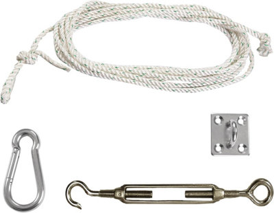 Primrose Galvanised Steel Accessory Fixing Kit For Triangle Shade Sails (A) from B&Q