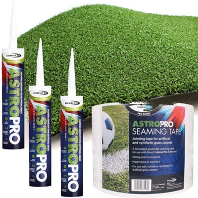 Bond it 1M Bondit Astro Pro Green Seaming Tape For Artificial Grass Turf Sports Pitches from B&Q