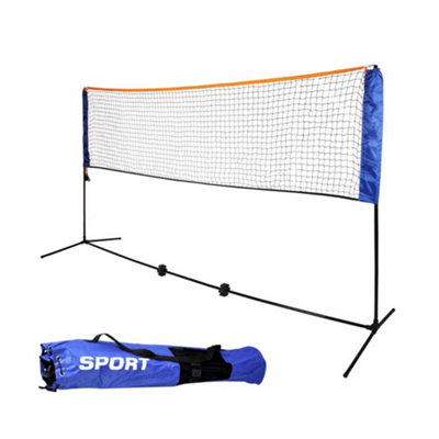 Oypla Large 5M Adjustable Foldable Badminton Tennis Volleyball Net from B&Q