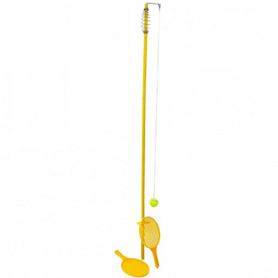 Oypla 2 Player Garden Tennis Ball & Bat Game Set from B&Q