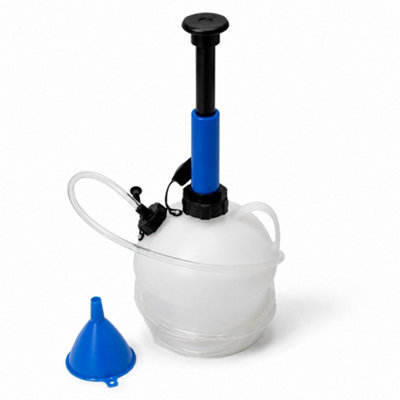 Oypla 4 Litre Oil Fluid Extractor Fuel Pump Syphon Transfer 4L from B&Q