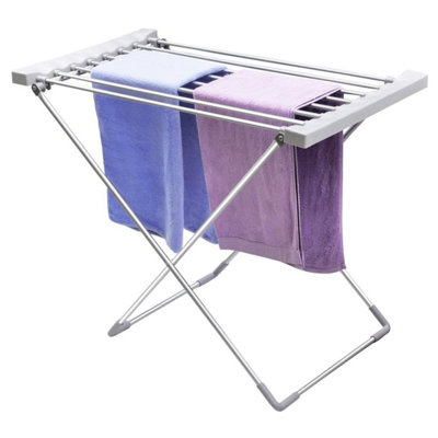 Oypla Electrical Heated Folding Clothes Horse Airer Dryer 8 Bar Foldable from B&Q