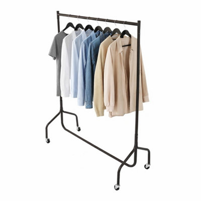 Oypla 3Ft Garment Clothes Rail Super Heavy Duty All Metal Black from B&Q