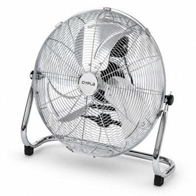 Oypla Electrical 18" Chrome 3 Speed Free Standing Gym Fan from B&Q