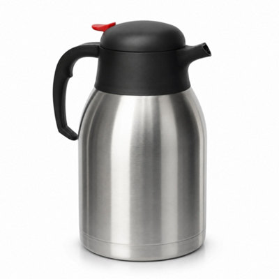 Oypla 2L Stainless Steel Airpot Insulated Vacuum Thermal Flask Jug from B&Q