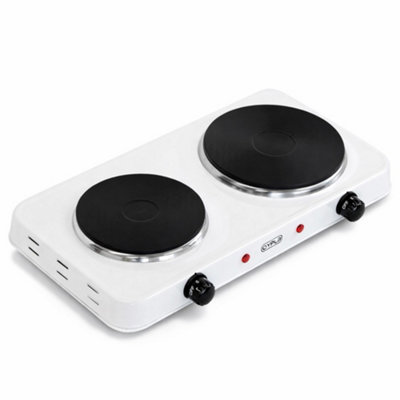 Oypla 2.5Kw Electric Portable Kitchen Double Hot Plate from B&Q