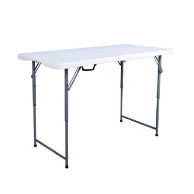 Oypla Heavy Duty Folding Catering Garden Trestle Table4FtWhite from B&Q