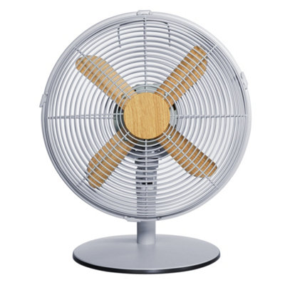 Russell Hobbs Scandi Desk Fan 12 Inch Grey And Wood Effect Rhmdf1201Wdg from B&Q