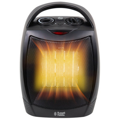 Russell Hobbs Electric Heater 1500W Portable Ptc Ceramic Black Rhfh1006B