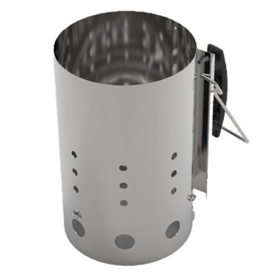 George Foreman Chimney Bbq Starter Quick-Fire Large Stainless Steel Gfcms19 from B&Q