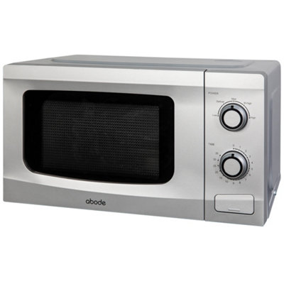 Abode Amm2001S20L Manual Microwave In Silver from B&Q