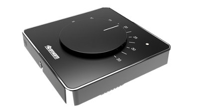 Prowarm Touch Iq M SeriesBlack Dial ThermostatChrome Trim from B&Q