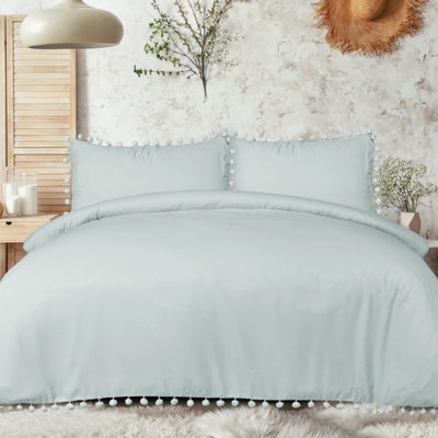  - Smart Living Luxury Super Soft Pom Pom Duvet Cover & Pillowcases