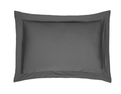  - Smart Living 100% Cotton Sateen 300 Thread Count Anti-Allergy Oxford PillowcasesCharcoal