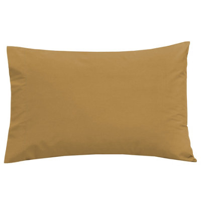 Smart Living Super Soft Easy Care Polycotton Pillowcase PairOchre from B&Q