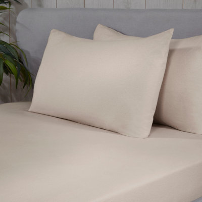  - Smart Living Super Soft Cosy 100% Brushed Cotton Flannelette Luxury Bedding 25Cm Deep Bedsheet Or Pillowcase Pair
