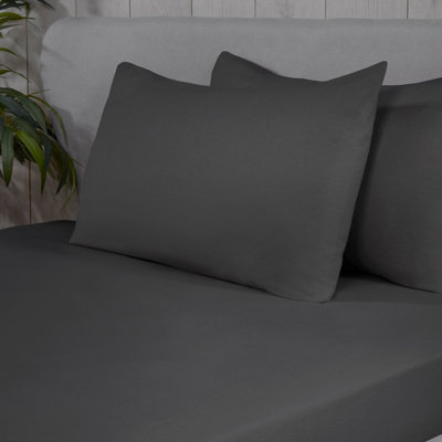  - Smart Living Super Soft Cosy 100% Brushed Cotton Flannelette Luxury Bedding 25Cm Deep Bedsheet Or Pillowcase Pair