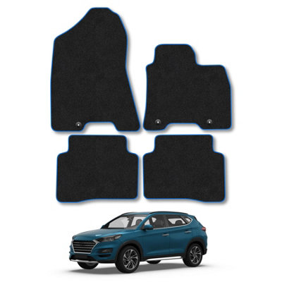 Car Mat Co Hyundai Tucson 2015-2021 (Hook Fixing) (Non-Hybrid) Car Mats Carpet Tailored from B&Q