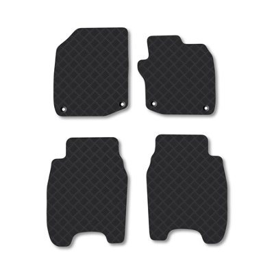 Car Mat Co Honda Civic (2013-2015) (1.6 Diesel) Rubber Car Mats Heavy-Duty Tailored Fit from B&Q