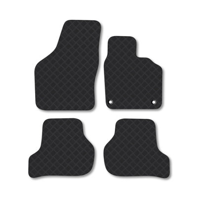 Car Mat Co Skoda Octavia (2004-2008) (2 Clip) Rubber Car Mats Heavy-Duty Tailored Fit from B&Q