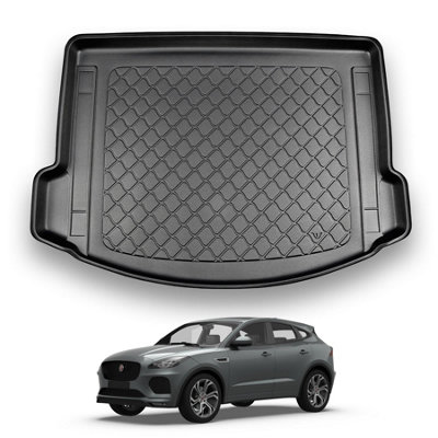Nomad Jaguar E Pace (2018+) Boot Liner Premium Tailored Fit Boot Mat Protector Easy Install Thermoplastic Waterproof Raised Edges from B&Q