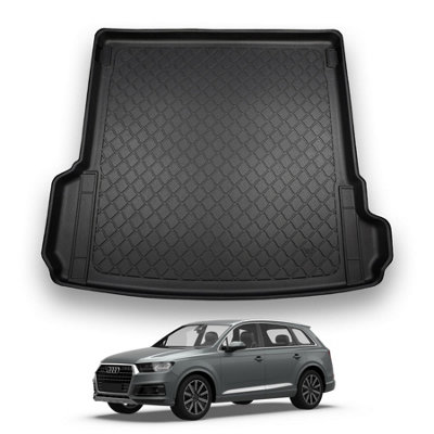 Nomad Audi Q7 (2015+) Boot Liner (Fits 7 Seats Model With 3Rd Row Folded) Premium Tailored Mat Protector Waterproof Accessory from B&Q