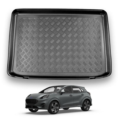 B&Q -  Ford Puma (2019+) Boot Liner (Upper Boot Position) Tailored Boot Protector Waterproof Accessory Dog Pet Friendly