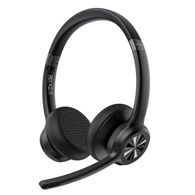 Tecknet Bluetooth Headset Wireless With Microphone Noise Canceling50 H Playtime & MuteHeadphones Mic 5.2 On-Ear For Trucker from B&Q