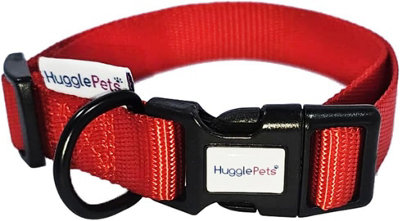 B&Q -  Hugglepets Red Large 4570Cm Snappy Weatherproof Dog Collar
