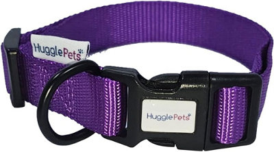 B&Q -  Hugglepets Purple Large 4570Cm Snappy Weatherproof Dog Collar