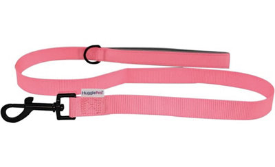 Huggle Pets Hugglepets Padded Pink 100Cm X 1.9Cm Weatherproof Dog Lead from B&Q