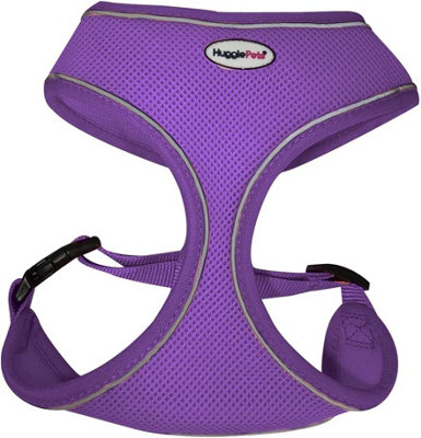 B&Q -  Hugglepets Purple Extra Small 2840Cm Reflective Air Mesh Dog Harness