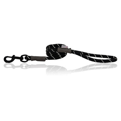 Huggle Pets Hugglepets Black 107Cm X 1.2Cm Reflective Weatherproof Rope Dog Lead from B&Q